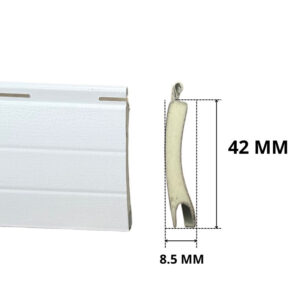 Lame aluminium volet roulant DP 42 mm