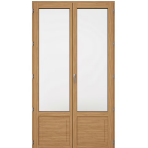 Porte-fenêtre BOIS 2 ouvrant sur mesure